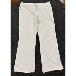 Faded Glory Size 20W Stretch White Denim Jeans